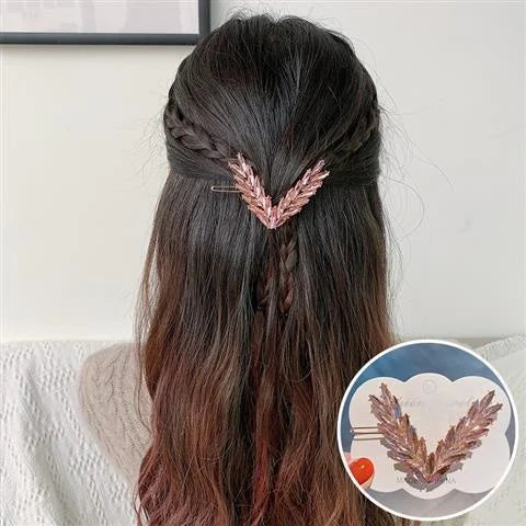 Crystal Laurel Hair Clip