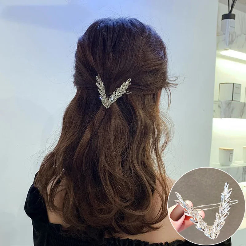 Crystal Laurel Hair Clip
