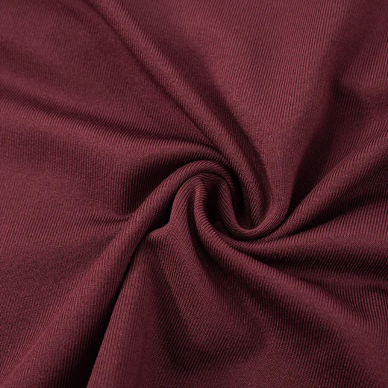 Burgundy Lace Cut-Out Maxi Dress