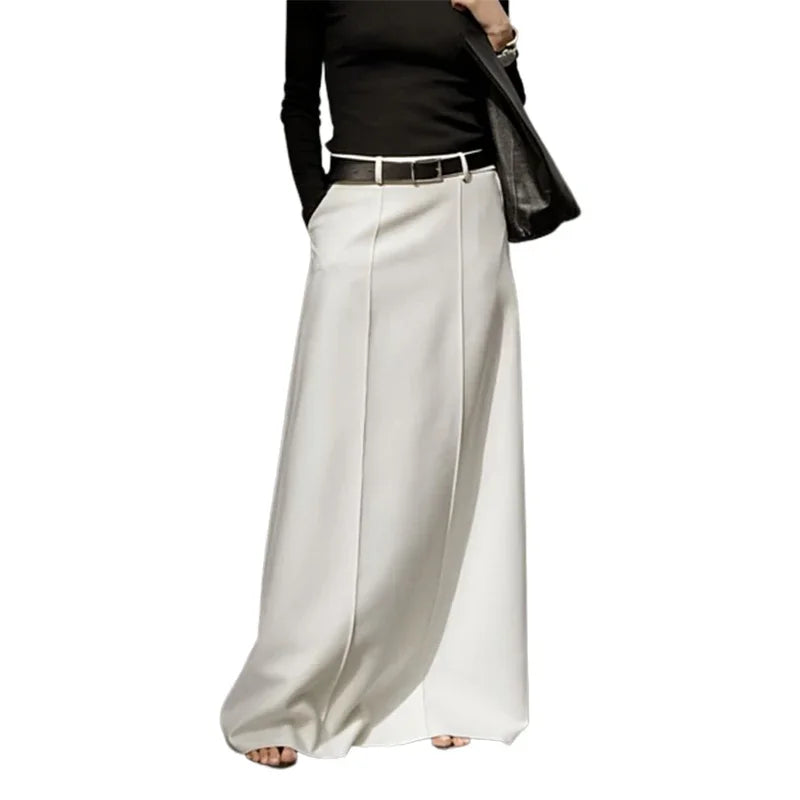 High-Waist Maxi Skirt – Elegant Flowy Black Skirt for Every Occasion