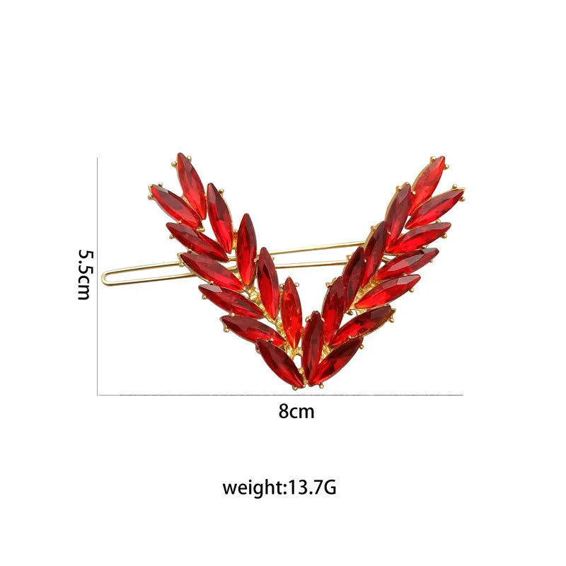 Crystal Laurel Hair Clip