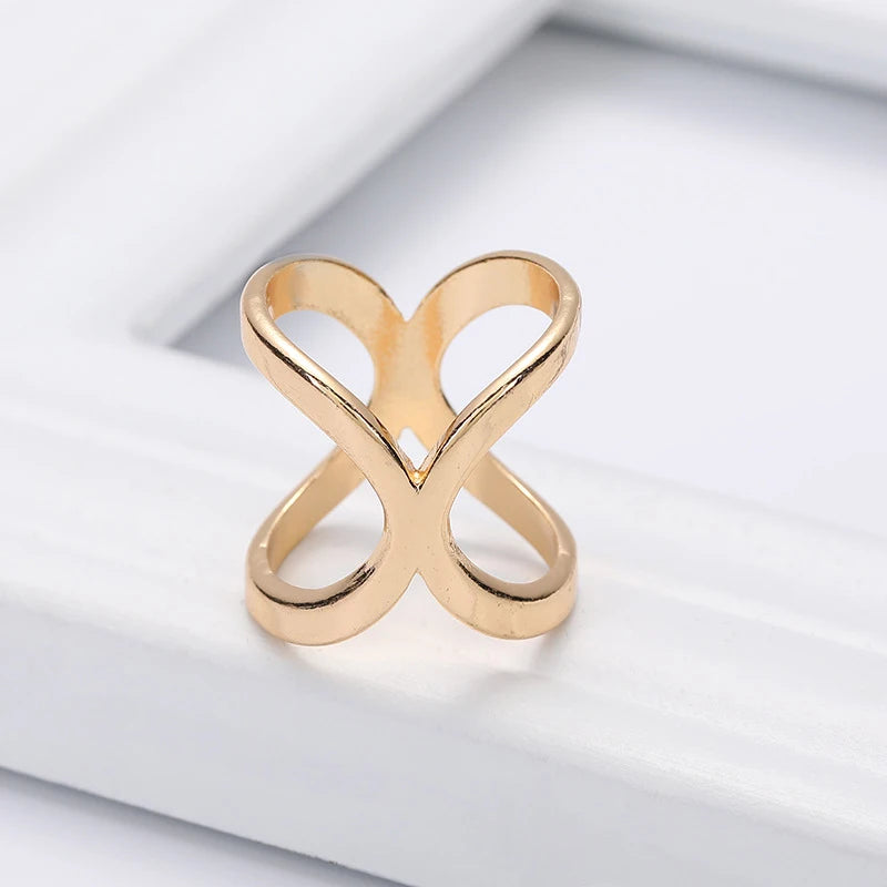 Gold X-Shape Scarf Clip