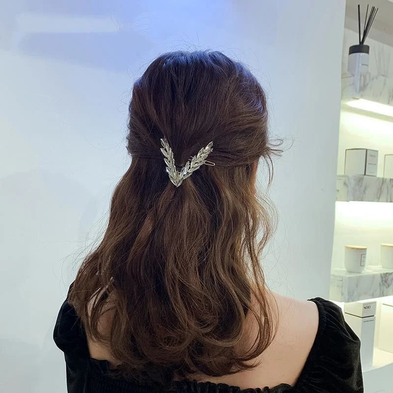 Crystal Laurel Hair Clip