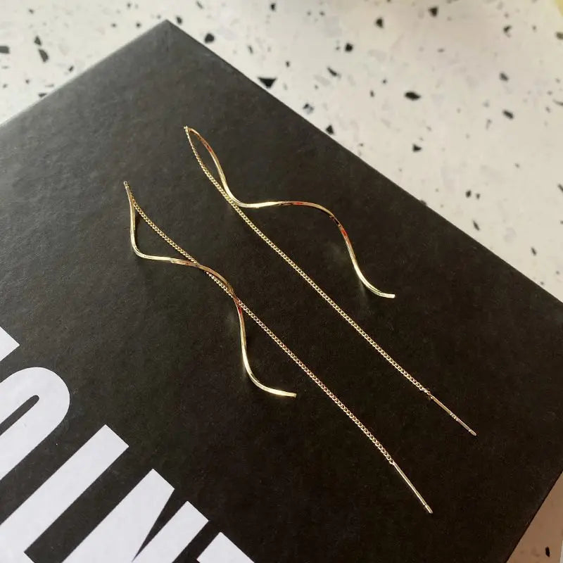 Elegant Gold Threader Earrings
