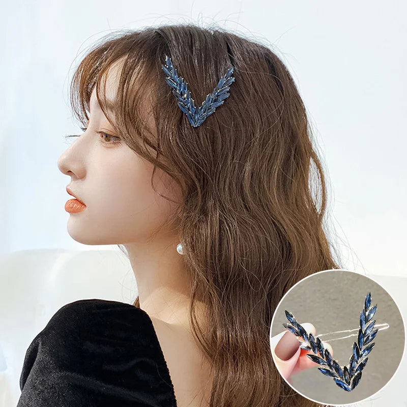 Crystal Laurel Hair Clip