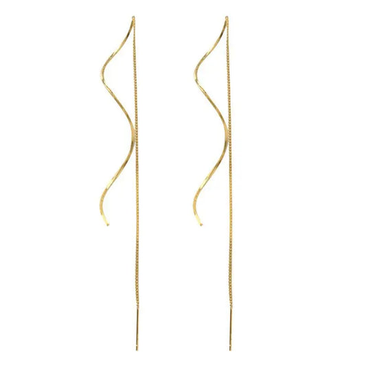 Elegant Gold Threader Earrings