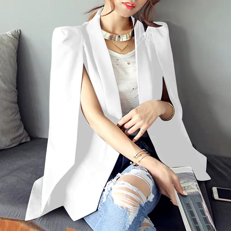 Cape Blazer with Split Sleeves