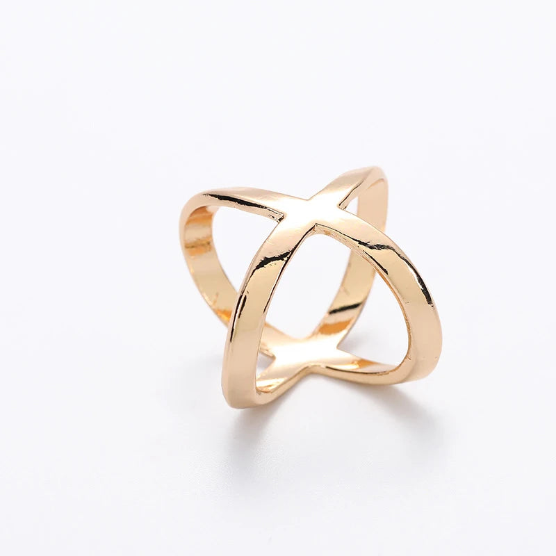 Gold X-Shape Scarf Clip