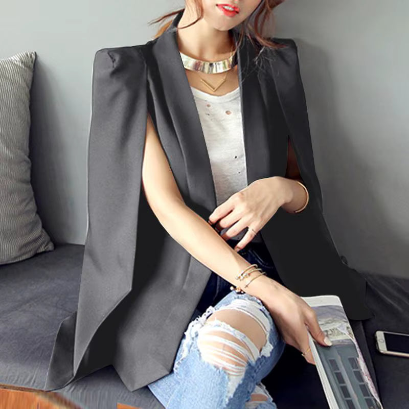 Cape Blazer with Split Sleeves