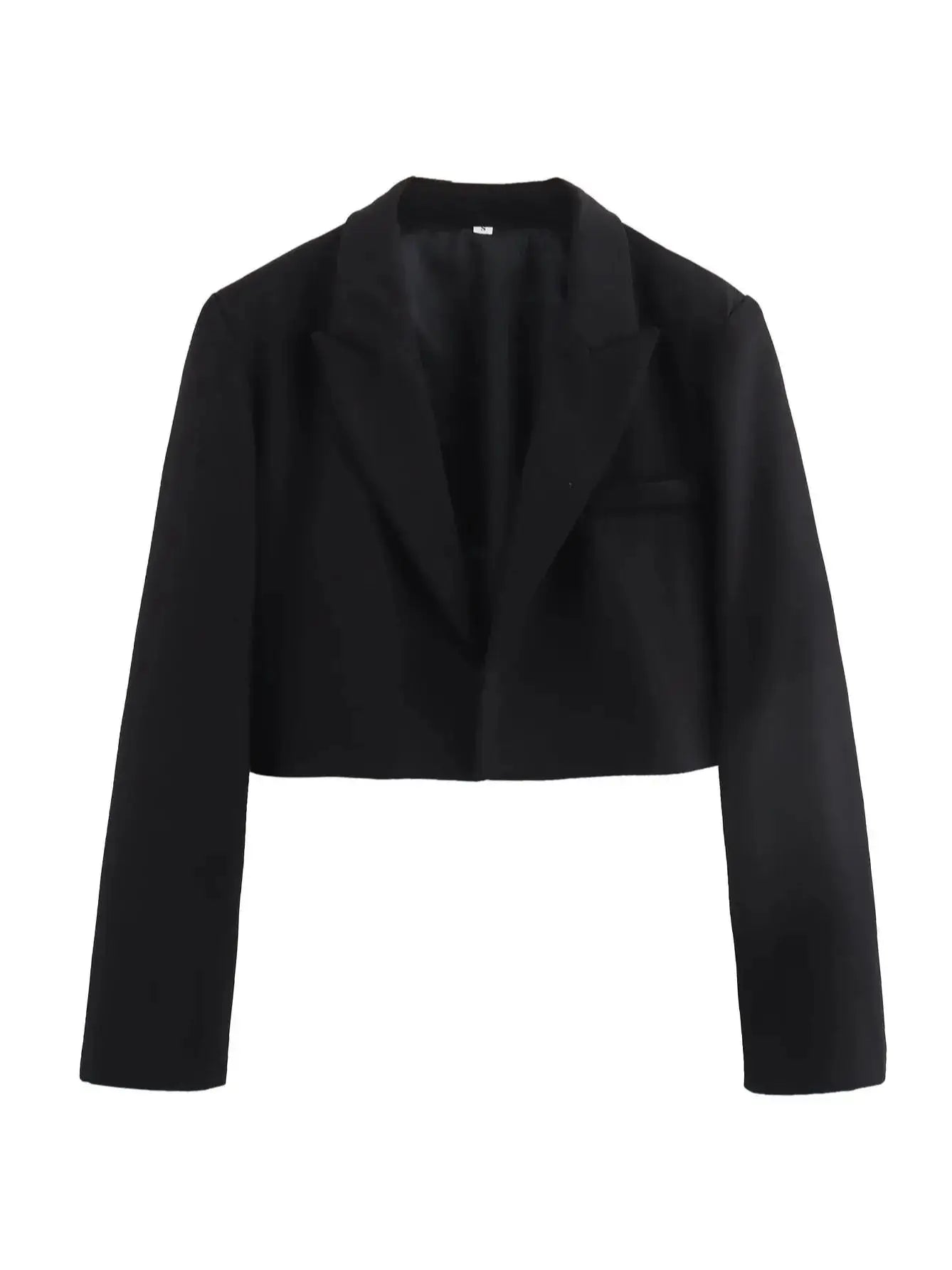 Cropped White Blazer – Modern Street Style Jacket