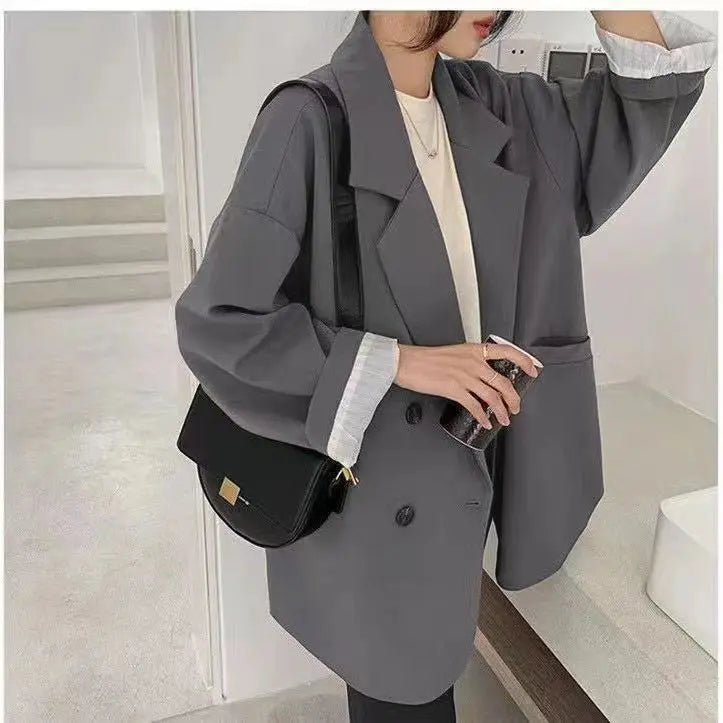 Oversized Brown Blazer Coat