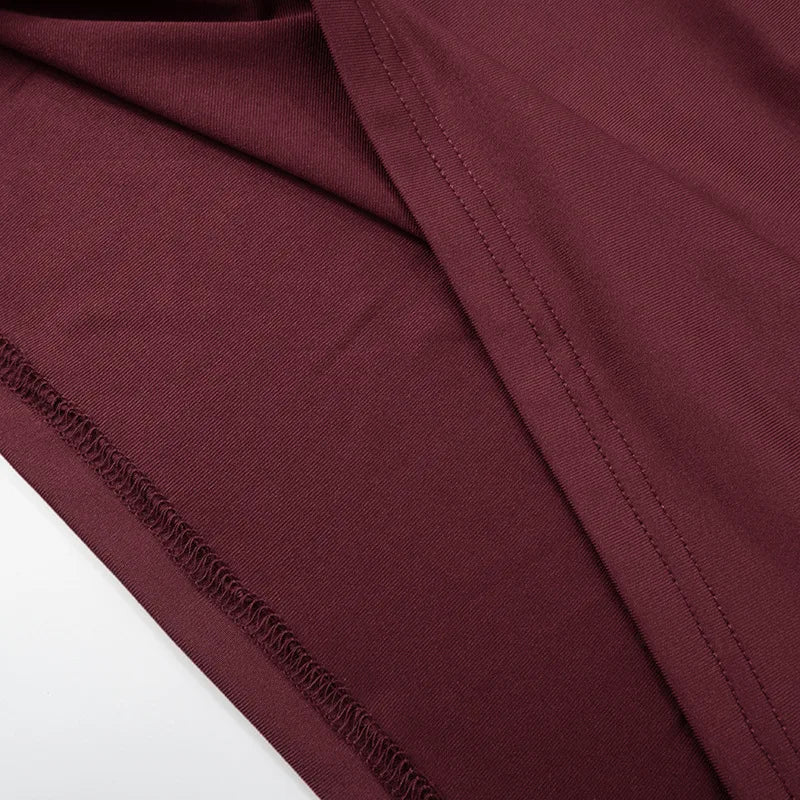 Burgundy Lace Cut-Out Maxi Dress