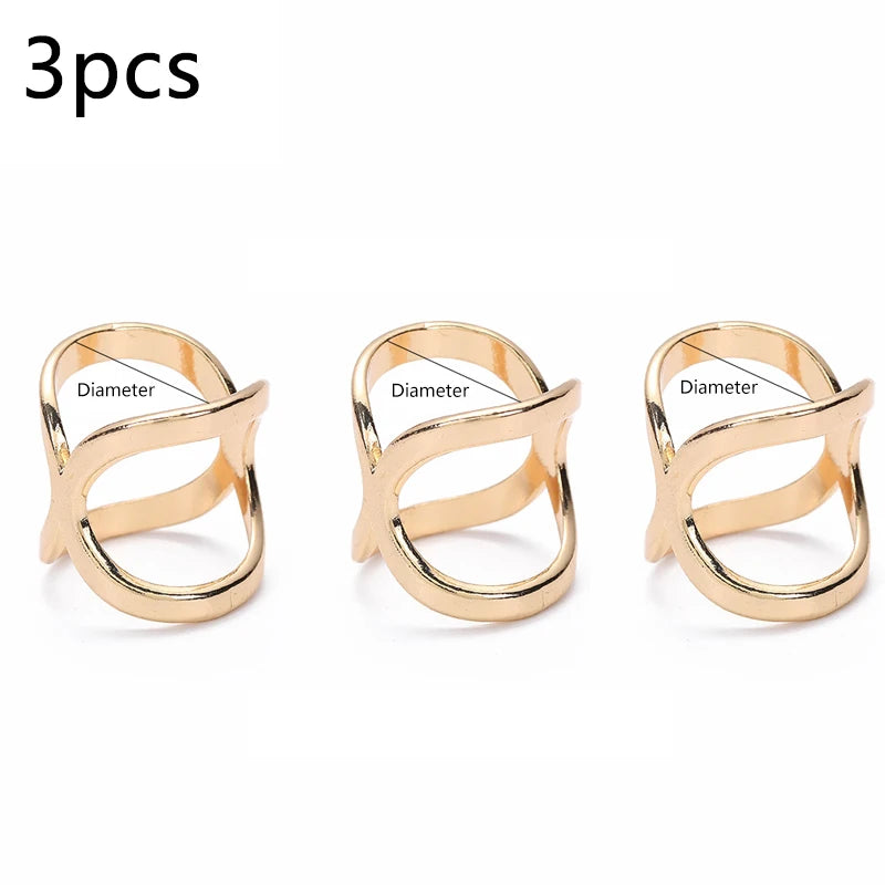 Gold X-Shape Scarf Clip