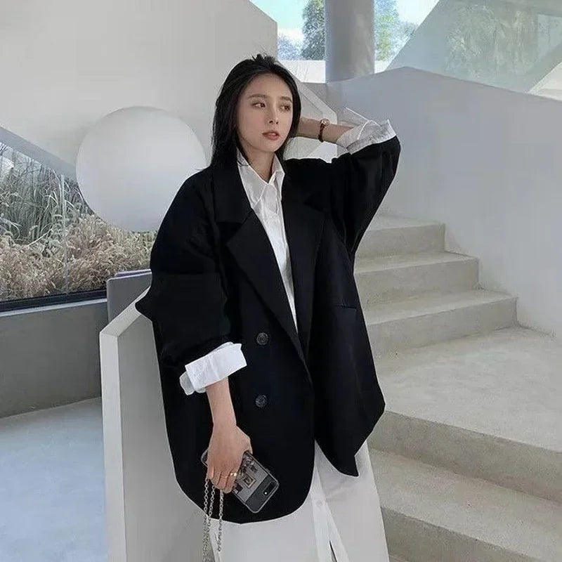 Oversized Brown Blazer Coat