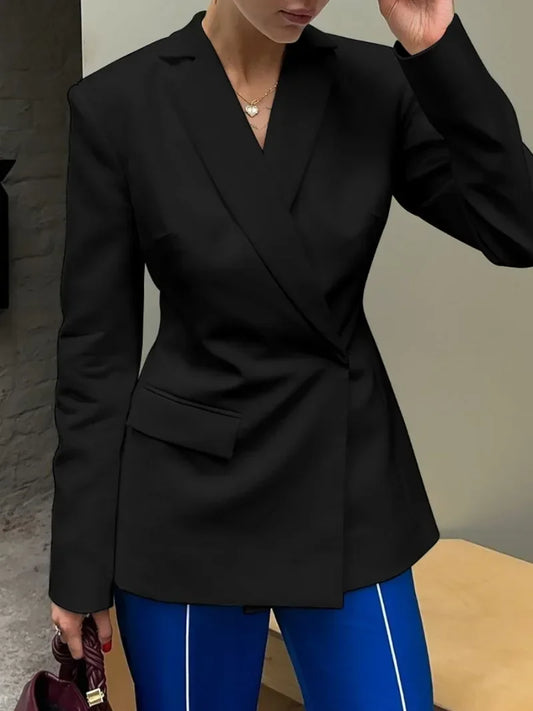 Backless Black Statement Blazer