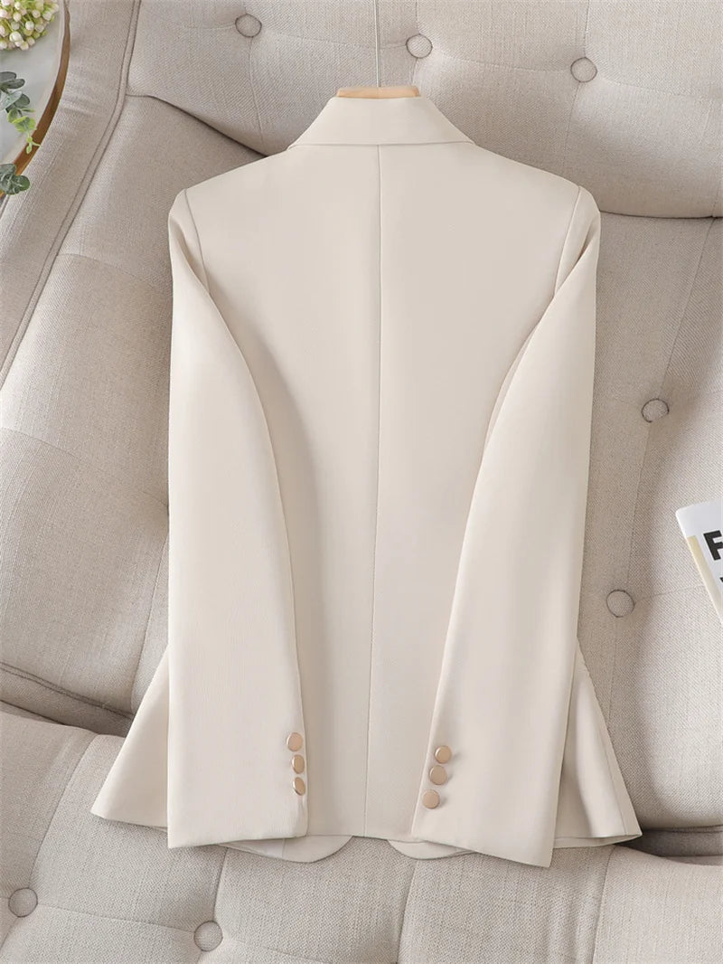 Women’s Beige Blazer – Classic Tailored Fit