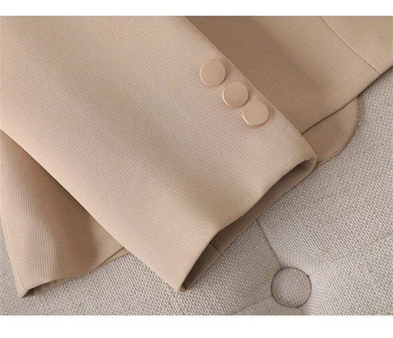 Women’s Beige Blazer – Classic Tailored Fit