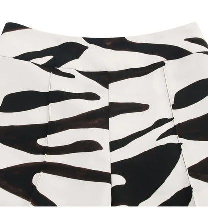 Women’s Oversized Zebra Print Blazer – Statement Outerwear