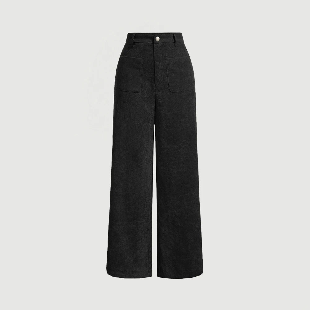 High-Waist Vintage Wide-Leg Pants