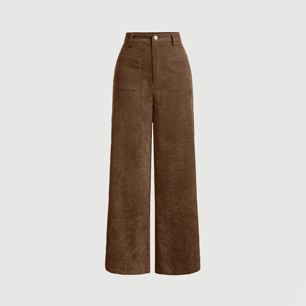 High-Waist Vintage Wide-Leg Pants