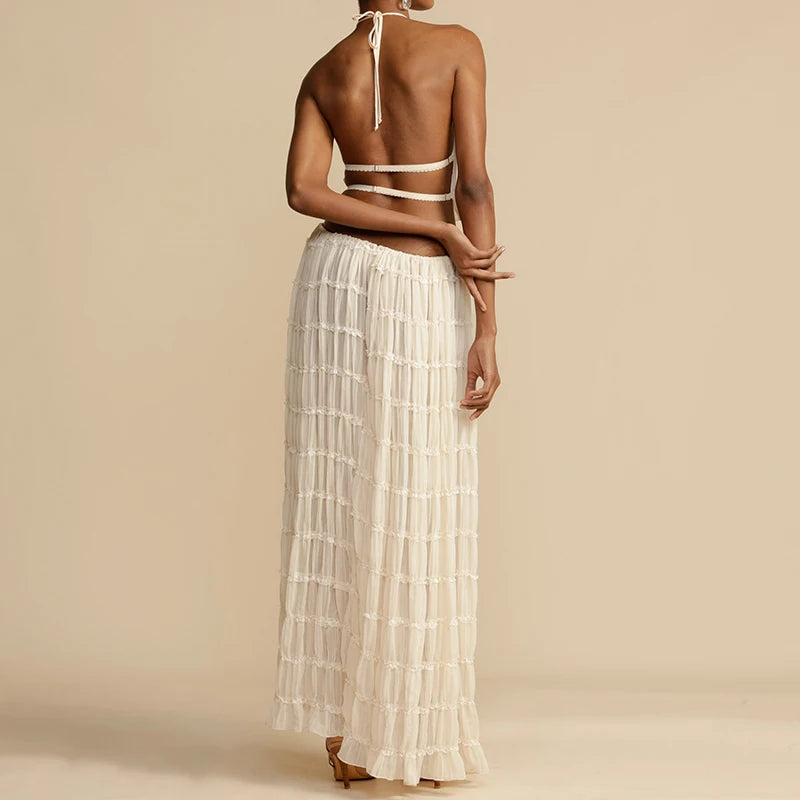 Boho Ruched Two-Piece Set