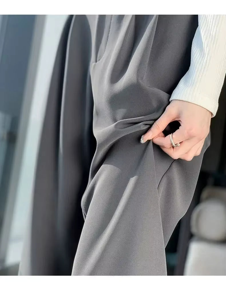 High-Waist Wide Leg Trousers
