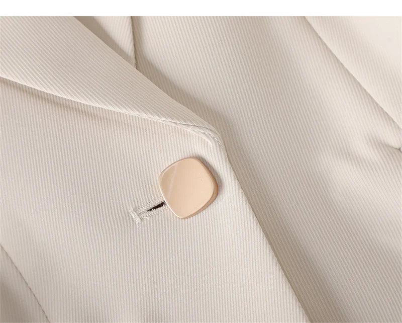 Women’s Beige Blazer – Classic Tailored Fit