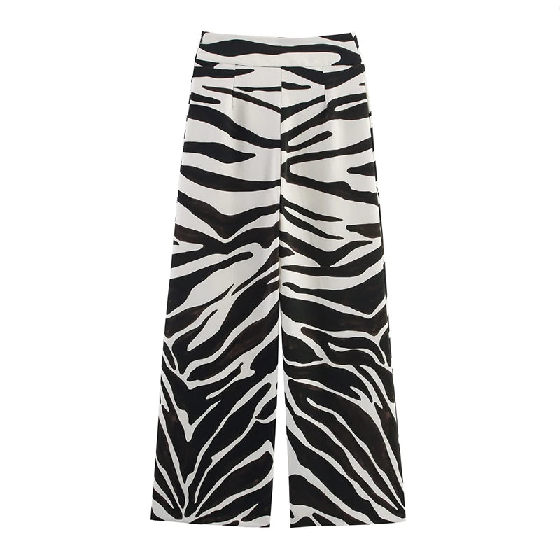 Women’s Oversized Zebra Print Blazer – Statement Outerwear