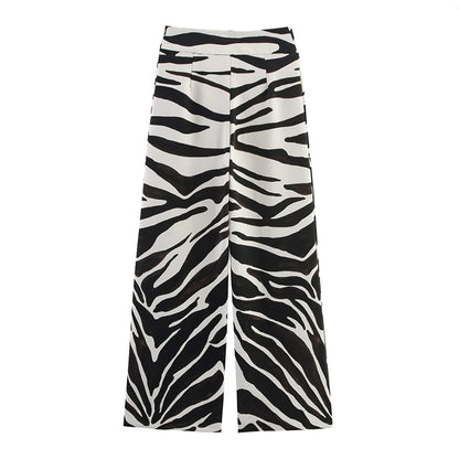 Women’s Oversized Zebra Print Blazer – Statement Outerwear
