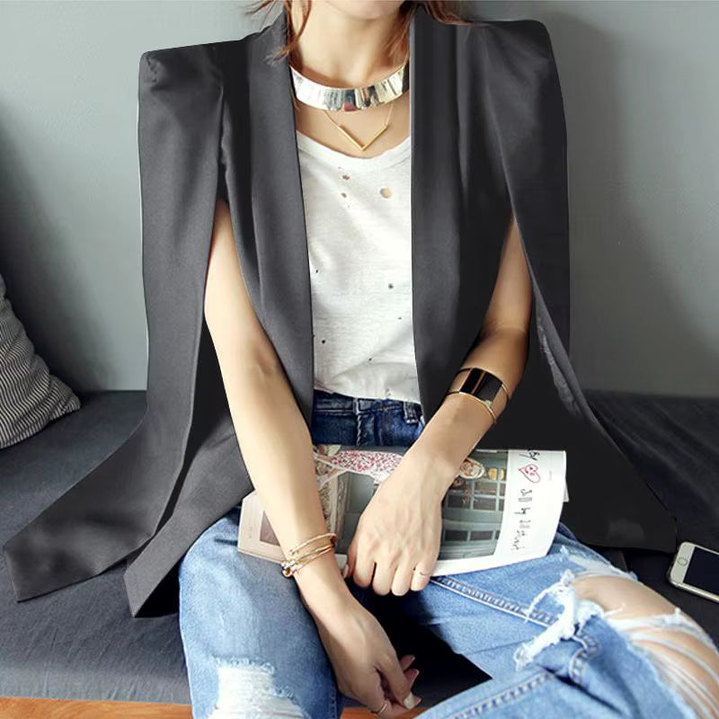 Cape Blazer with Split Sleeves