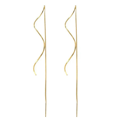 Elegant Gold Threader Earrings