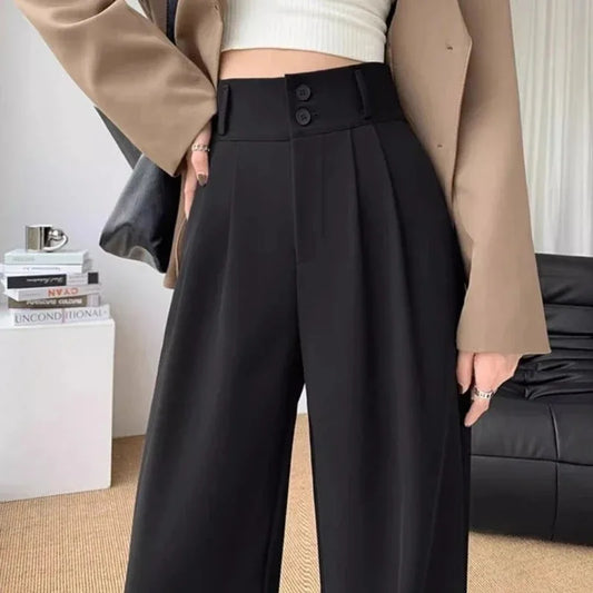 High-Waist Wide Leg Trousers