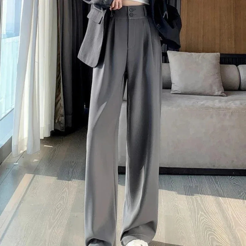 High-Waist Wide Leg Trousers