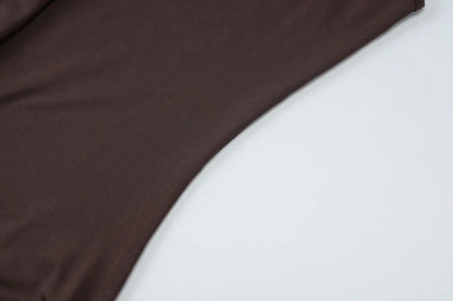 Draped Ruched Asymmetric Mini Dress