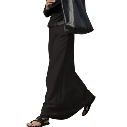 High-Waist Maxi Skirt – Elegant Flowy Black Skirt for Every Occasion