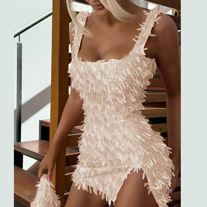 Sequin Bodycon Mini Party Dress