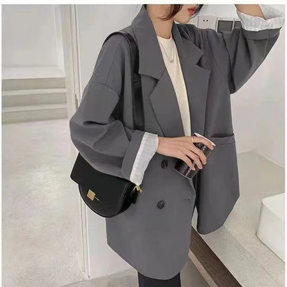 Oversized Brown Blazer Coat