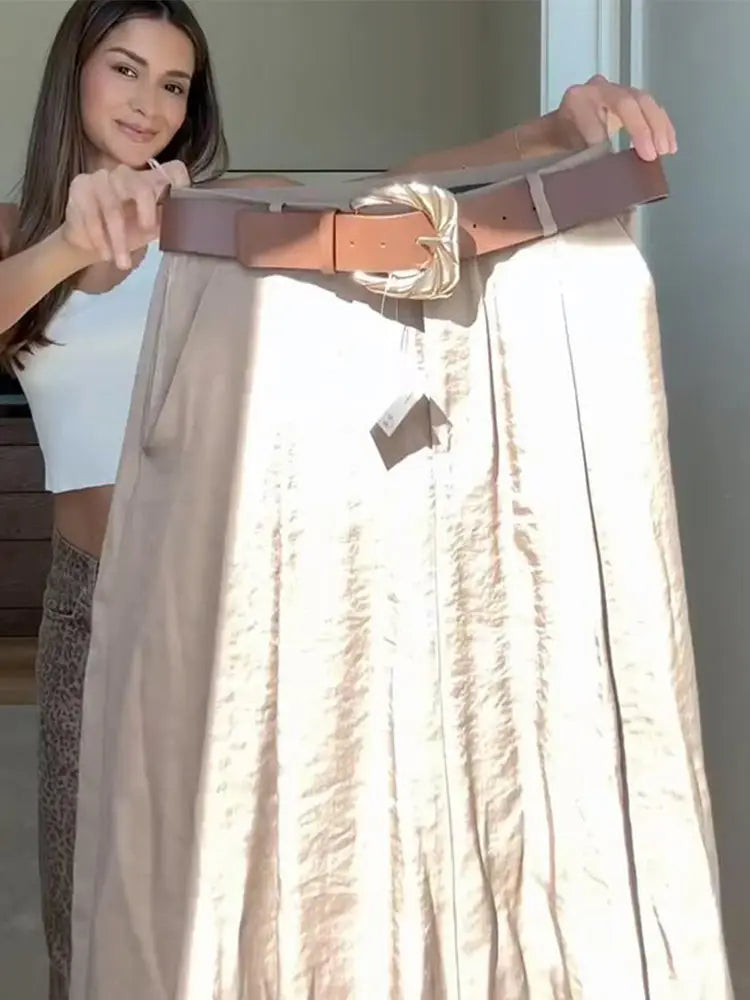 Elegant Wide-Leg Trousers with Fitted Bodysuit