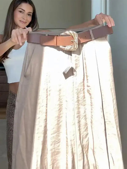 Elegant Wide-Leg Trousers with Fitted Bodysuit