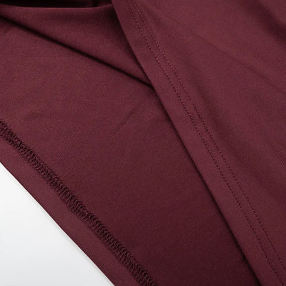 Burgundy Lace Cut-Out Maxi Dress