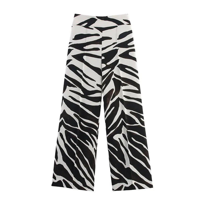Women’s Oversized Zebra Print Blazer – Statement Outerwear