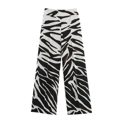 Women’s Oversized Zebra Print Blazer – Statement Outerwear