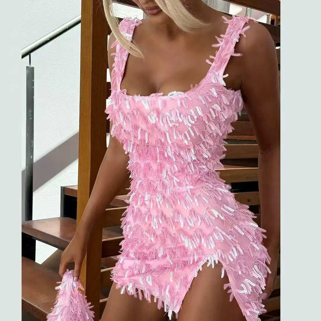 Sequin Bodycon Mini Party Dress