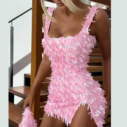 Sequin Bodycon Mini Party Dress