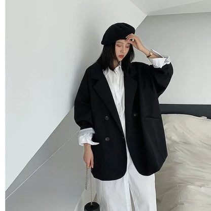 Oversized Brown Blazer Coat