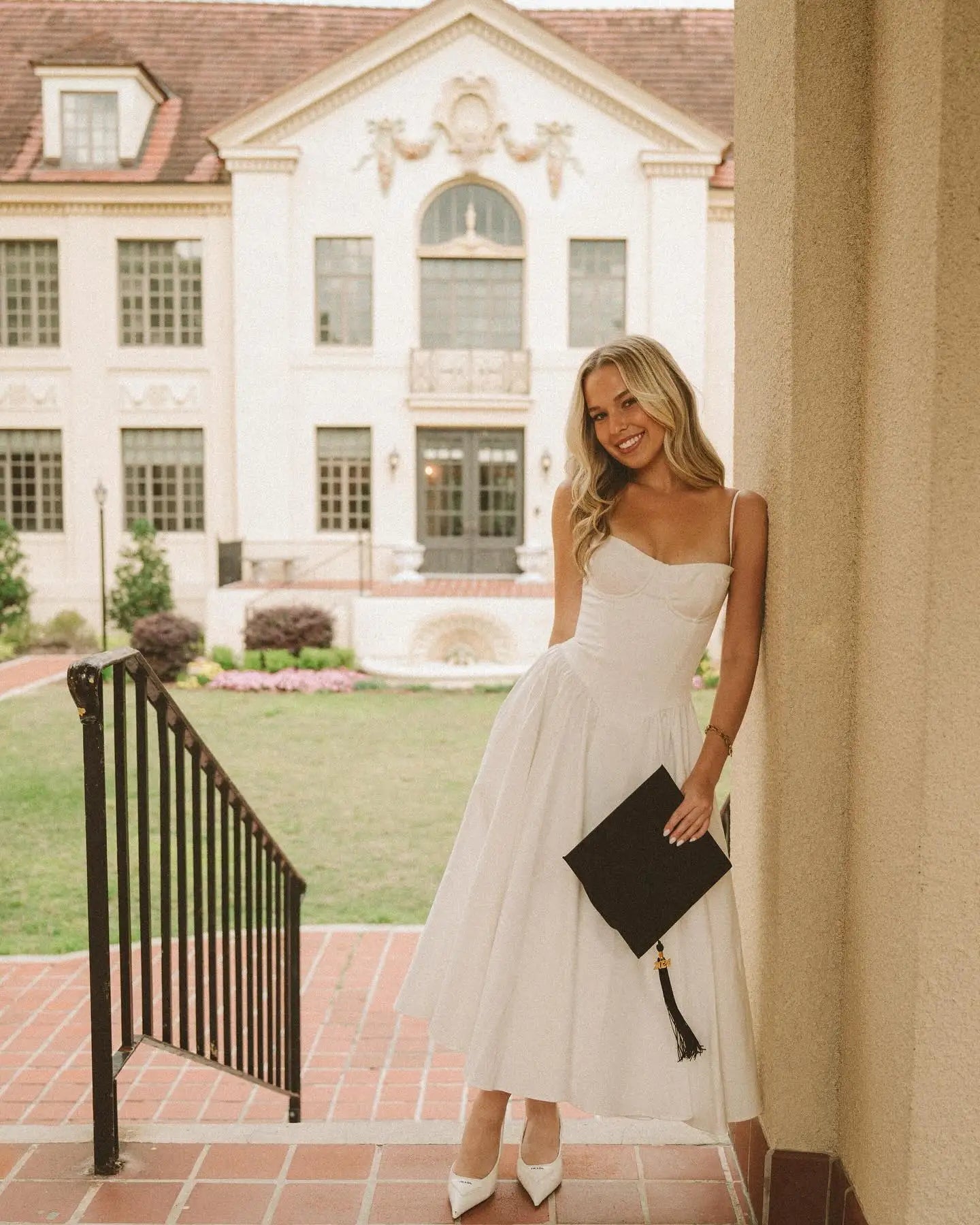 Pink Spaghetti Strap Fit & Flare Midi Dress