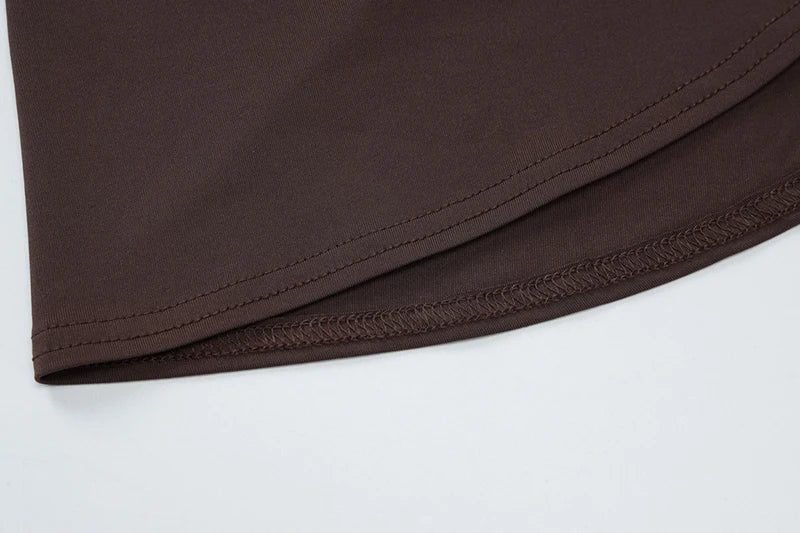 Draped Ruched Asymmetric Mini Dress