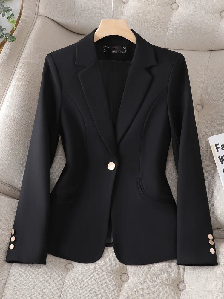 Women’s Beige Blazer – Classic Tailored Fit