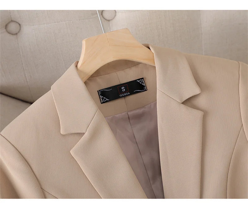 Women’s Beige Blazer – Classic Tailored Fit