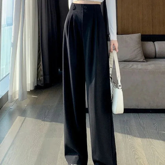 High-Waist Wide Leg Trousers